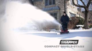 Snapper Snow Blower Demo Compact Single Stage [upl. by Albertine122]