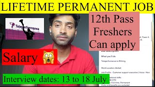 Hiring for 12th pass students and graduate students in teleperformance and mohali latest jobs 2024 [upl. by Ruelle876]