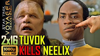 Tuvok kills Neelix  Star Trek Voyager Remastered 2x16 quotMeldquot ► FULLHD 1080p [upl. by Sev]