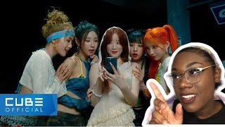 GIDLE  클락션 Klaxon Official Music Video REACTION [upl. by Fini]