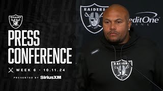 Coach Pierce Presser  101124  Raiders  NFL [upl. by Nimesh397]