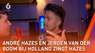 JEROEN VAN DER BOOM EN ANDRÉ HAZES blikken terug op de EERSTE SHOW HOLLAND ZINGT HAZES SHOWNIEUWS [upl. by Yahsal]