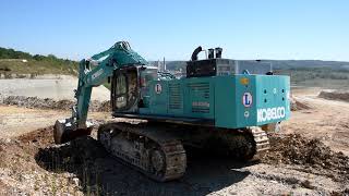 Kobelco SK85010E loading Bell B50D  Part 2 [upl. by Veda231]