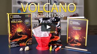 NATIONAL GEOGRAPHIC  Build Your Own Volcano instructions [upl. by Payson]