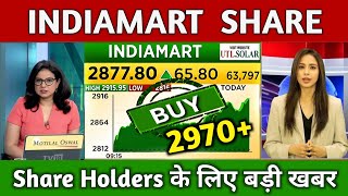 india mart share latest news  Indiamart share news today  Indiamart share price target 🎯 [upl. by Ferde508]