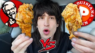 KFC vs POPEYES Taste Test [upl. by Anirtak270]