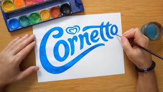 How to draw the Cornetto logo [upl. by Hubing]