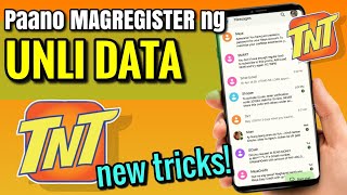 PAANO MAGREGISTER NG UNLI DATA SA TNTSMART  Riencyll Cabile [upl. by Cleasta]