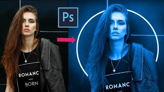 Neon Light Effect Photoshop  Photoshop tutorial [upl. by Im501]