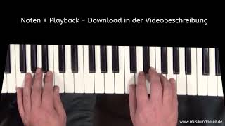 Klavier spielen selber lernen Tutorial  Begleitung die gut klingt aber einfach zu spielen ist [upl. by Fletch]