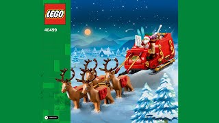 LEGO 40499 Santas Sleigh 4K  building instructions [upl. by Meg]