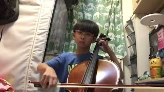 Shostakovich Quartet No 8 2rd Movement Excerpt  Parson Cello [upl. by Nashom]