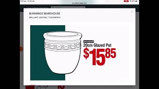 Bunnings Warehouse  Brilliant Exterior Coach Light amp Tuscan path Glazed Pot [upl. by Ziladnerb]