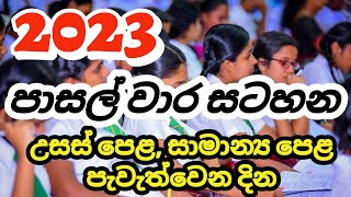 2023 School Terms  School Terms 2023  2023 පාසල් වාර සටහන [upl. by Will]