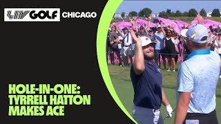 HoleInOne Legion XIII’s Tyrrell Hatton Makes Ace  LIV Golf Chicago [upl. by Annala]