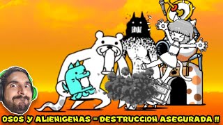 OSOS Y ALENÍGENAS  DESTRUCCIÓN ASEGURADA   Battle Cats con Pepe el Mago 13 [upl. by Kindig847]