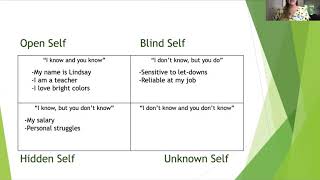 Johari Window Model Lindsay Walshs Teaching Demo [upl. by Jehovah]