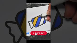 Coloreando caramelo rotuladores Mancola oddlysatifying drawing fastshortsvideo [upl. by Haile310]