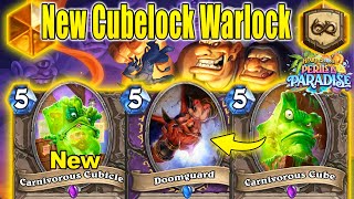 New Cubelock Warlock Deck Is Actually CRAZY Strong To Play Perils in Paradise MiniSet  Hearthstone [upl. by Doolittle]