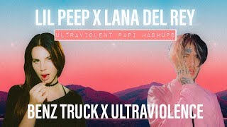 lil peep x lana del rey  benz truck x ultraviolence  mashup [upl. by Firehs]