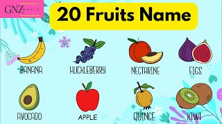 Fruits name  பழங்கள் பெயர் fruits name in English fruits name with pictures Fruits for toddlers [upl. by Flosser]