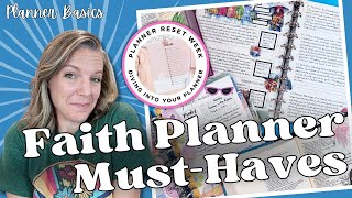 Faith Planner MustHaves  Planner Reset Week [upl. by Thrift924]