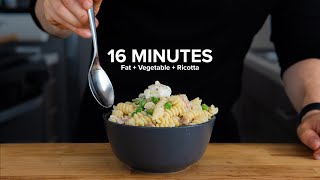 Pretty solid 16 minute Ricotta Pasta [upl. by Ereveniug]