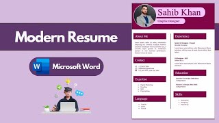 Create Best CV for Free in MS Word Best CV Format Resume Tutorial [upl. by Treboh]