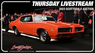 2023 SCOTTSDALE THURSDAY LIVESTREAM  Thursday January 26 2023  BARRETTJACKSON 2023 AUCTION [upl. by Eimmij]