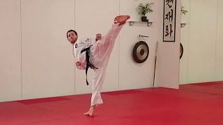 4 HYONG  WONHYO  Taekwondo Form [upl. by Sevik]