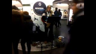 Mike Ellis  Sax busker in Paris [upl. by Pretrice]