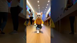 The little cat stole 🥺😭catsoftiktok cute cat aiart ai poorcat catlover fyp shorts [upl. by Aeslehc]