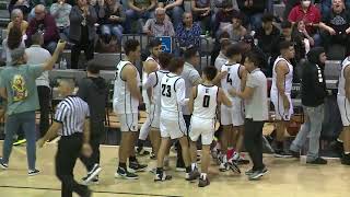 Highlights Boys Basketball Weslaco East 44 EdcouchElsa 39 F [upl. by Ingunna72]