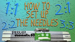 How to set up the Needles on the Passap Duomatic 80 Knitting Machine [upl. by Engelhart]