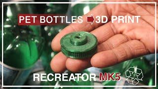 3d printing with recycled PET bottle filament [upl. by Eberhard]