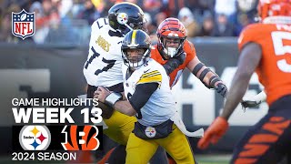 Pittsburgh Steelers vs Cincinnati Bengals  2024 Week 13 Game Highlights [upl. by Volny]