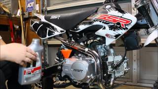 PIT BIKE 125CC 10W40 OIL CHANGE [upl. by Sussman66]