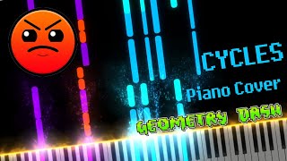 Cyclesfrom Geometry Dash Piano Cover┃ PianoCrisp [upl. by Niloc]