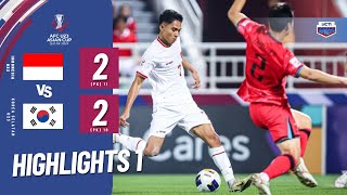 HIGHLIGHTS INDONESIA VS KOREA SELATAN  QF AFC U23 ASIAN CUP QATAR 2024 [upl. by Chuch203]