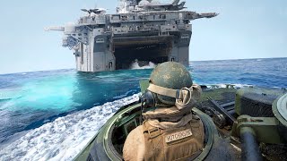 Life Inside Billion  US Amphibious Assault Ships in Middle of the Ocean [upl. by Ennairak]