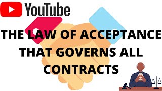 Acceptance  Contract law [upl. by Trometer230]