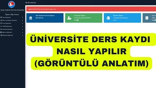 Üniversite Ders Kaydı Nasıl Yapılır  Ders Kayıt Nasıl Yapılır Üniversite [upl. by Aivital192]