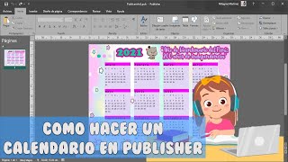 Como crear un calendario en Publisher [upl. by Rehposirhc]