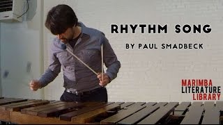 Rhythm Song by Paul Smadbeck  Marimba Literature Library [upl. by Haliehs]