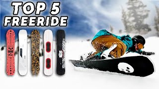 Top 5 FREERIDE Snowboards 2024  Board Archive [upl. by Ahsilahk]