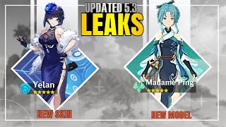 LEAKED Yelans New Skin and Madame Pings Model  Genshin Impact 53 [upl. by Reggi]