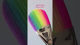 rainbow paint art paintbrush painting paintingrainbows satisfying drawing makeup brush [upl. by Halimak931]