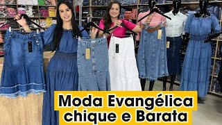 AMEI😍Saias jeans e Vestidos chiques para MODA EVANGÉLICA NO ATACADO😍 [upl. by Ness800]