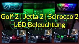 Golf 2 LED Tachobeleuchtung mit Farbwechsel DIY Eigenbau [upl. by Fonsie469]