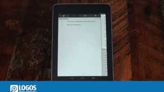 Android Tablet How to Use Reading Plans  Logos Bible Software [upl. by Ayerf]